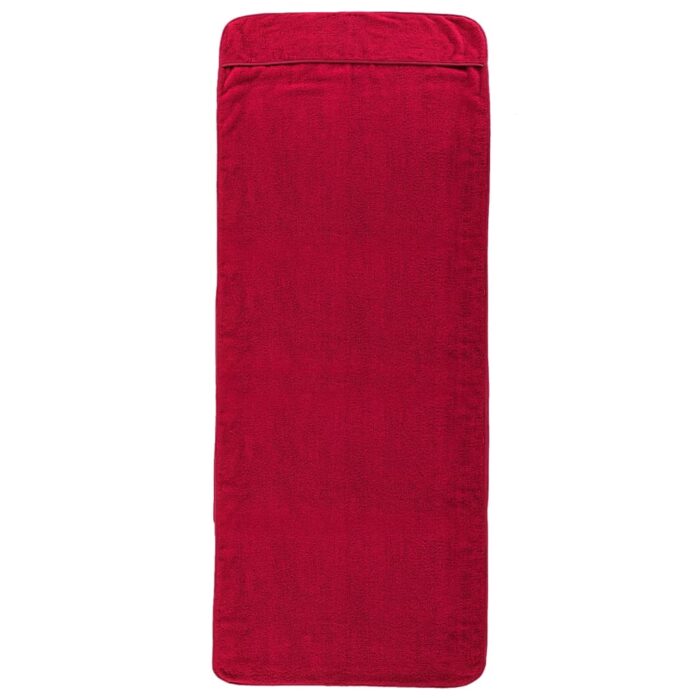 Serviettes de plage 2 pcs bordeaux 75x200 cm tissu 400 GSM – Image 2