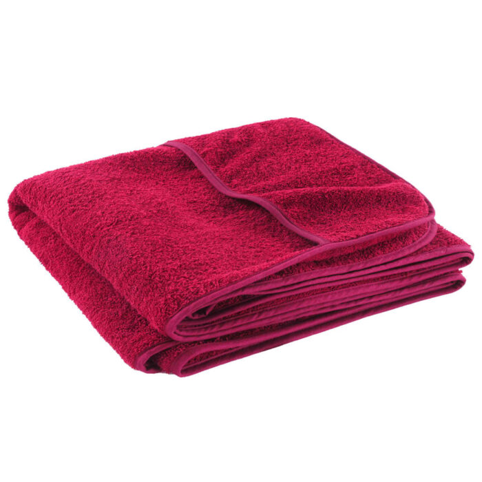 Serviettes de plage 2 pcs bordeaux 75x200 cm tissu 400 GSM – Image 3