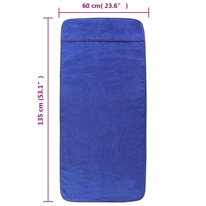 Serviettes de plage 2 pcs bleu royal 60x135 cm tissu 400 GSM – Image 6