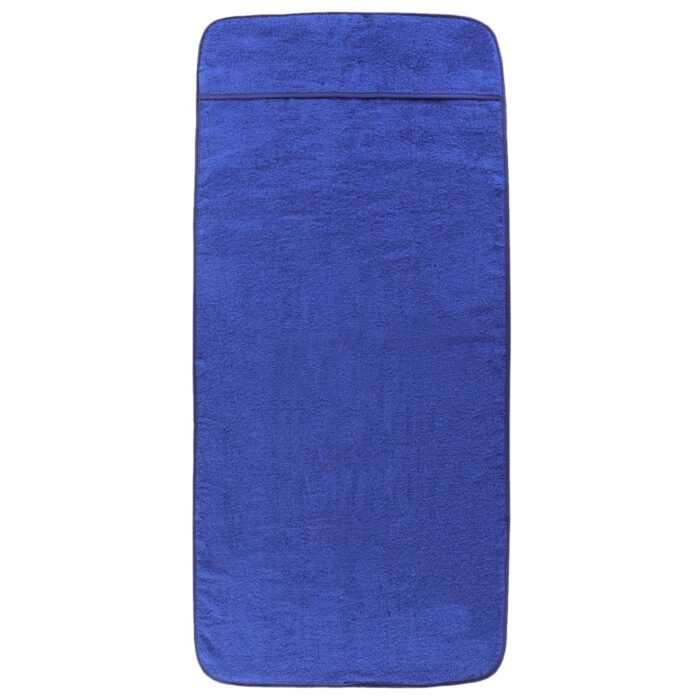 Serviettes de plage 2 pcs bleu royal 75x200 cm tissu 400 GSM – Image 2