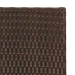 Table pliable marron 45x35x32 cm résine tressée – Image 4