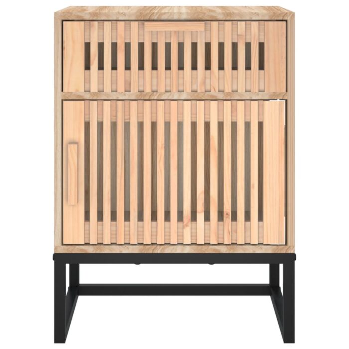 Tables de chevet 2 pcs 40x30x55,5 cm bois ingénierie et fer – Image 6
