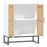 Buffet blanc 60x30x75 cm bois d'ingénierie – Image 4