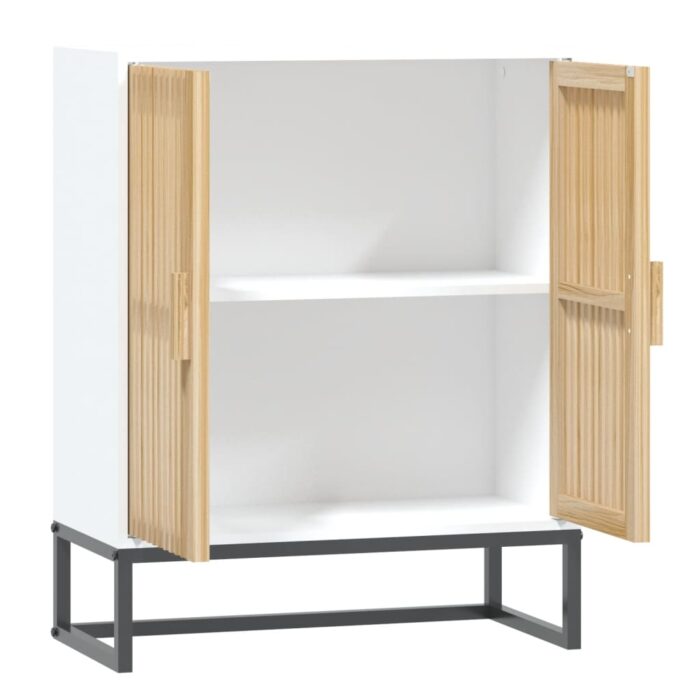 Buffet blanc 60x30x75 cm bois d'ingénierie – Image 4