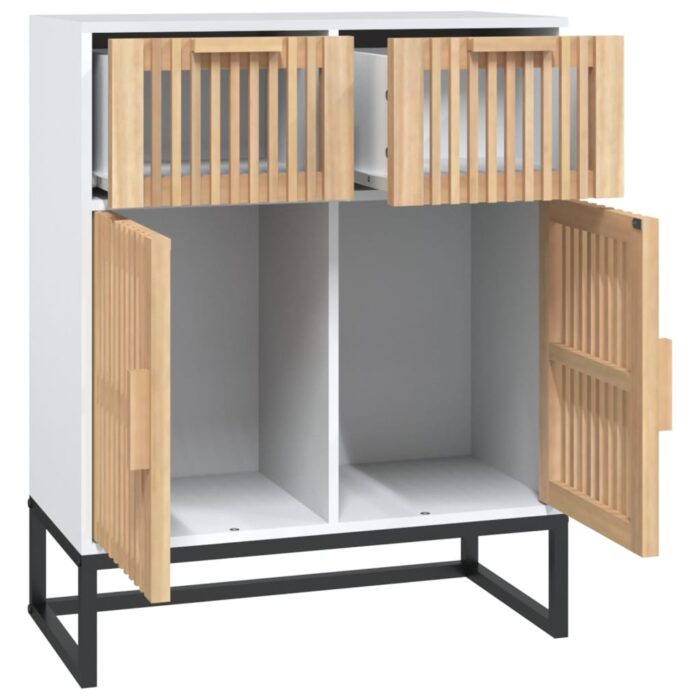 Buffet blanc 60x30x75 cm bois d'ingénierie – Image 5