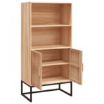 Buffet haut 60x35x125 cm bois d'ingénierie – Image 2