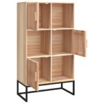 Buffet haut 70x35x125 cm bois d'ingénierie – Image 2