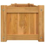Lit surélevé 150x30x25 cm bois massif de teck – Image 3