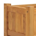 Lit surélevé 150x30x25 cm bois massif de teck – Image 5