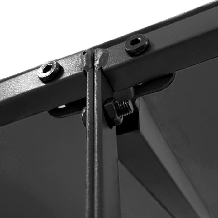 Auvent anthracite 4x3 m 180 g/m² tissu et acier – Image 3