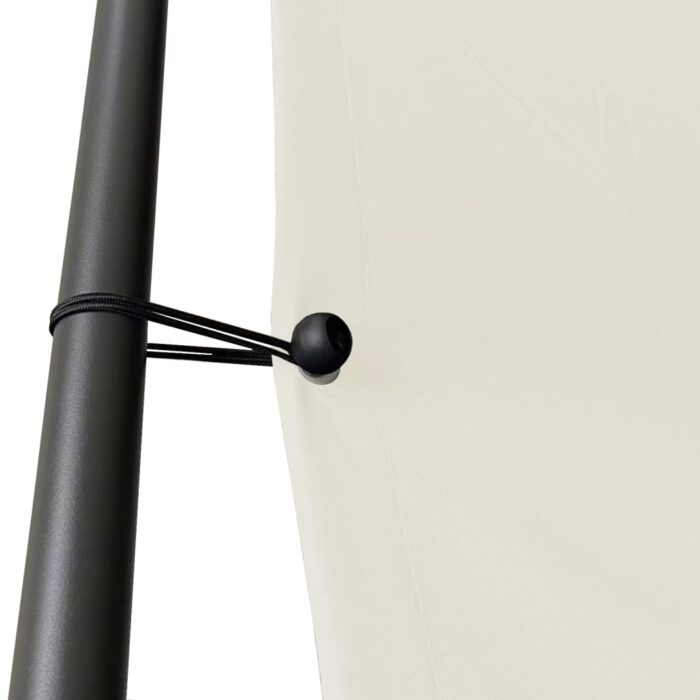 Belvédère blanc 3x3 m 180 g/m² tissu et acier – Image 3