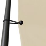 Belvédère beige 3x3 m 180 g/m² tissu et acier – Image 3
