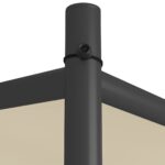 Belvédère beige 3x3 m 180 g/m² tissu et acier – Image 4