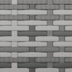 Canapé de jardin 3 places avec coussins Gris Résine tressée – Image 5