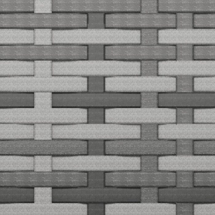 Canapé de jardin 3 places avec coussins Gris Résine tressée – Image 5