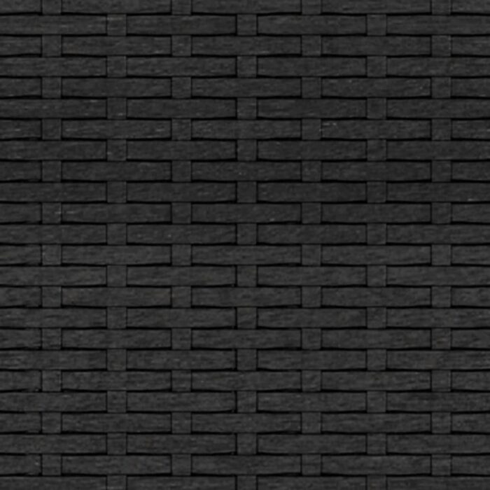 Canapés centraux de jardin et coussins 2pcs Noir Résine tressée – Image 6