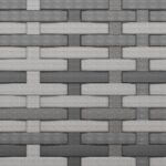 Canapés centraux de jardin et coussins 2pcs Gris Résine tressée – Image 6