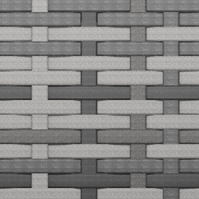 Canapés centraux de jardin et coussins 2pcs Gris Résine tressée – Image 6