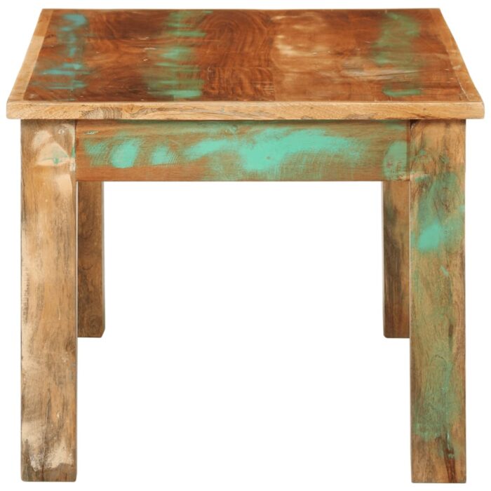 Table basse 100x55x45 cm bois de récupération massif – Image 2