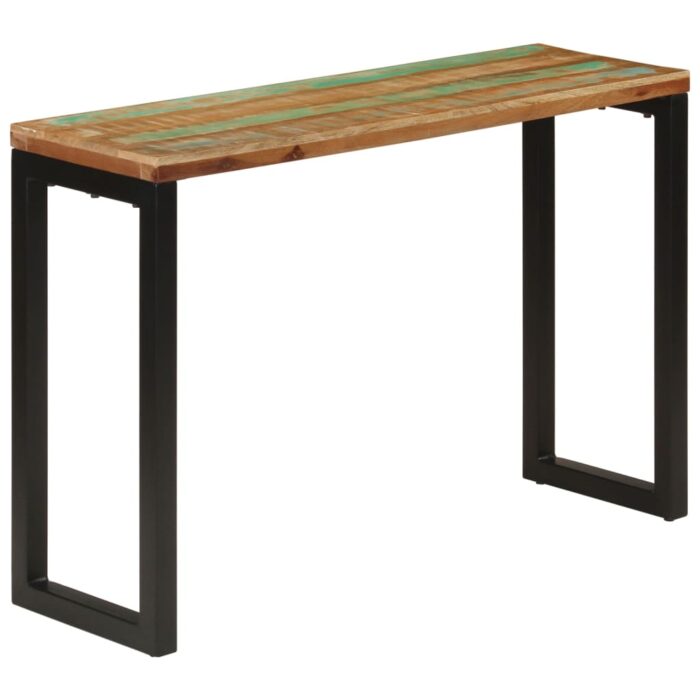 Table console 110x35x75 cm bois massif de récupération – Image 11