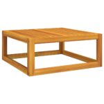 Salon de jardin avec coussins 2 pcs bois massif acacia – Image 5