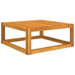 Salon de jardin avec coussins 2 pcs bois massif acacia – Image 8