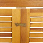 Cabanon à poubelle simple 70x89x117 cm bois massif d'acacia – Image 4