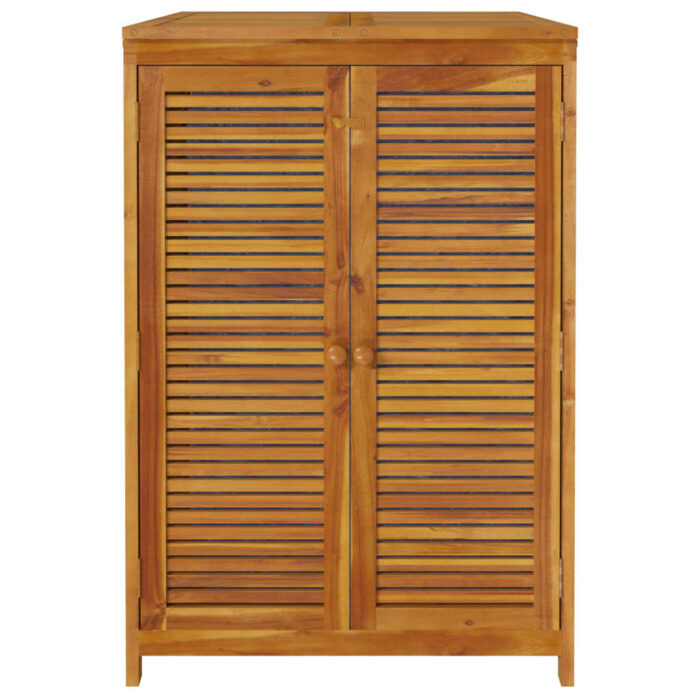 Boîte de rangement de jardin 70x87x104 cm bois massif d'acacia – Image 4