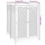 Boîte de rangement de jardin 70x87x104 cm bois massif d'acacia – Image 7