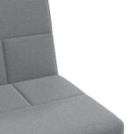 Canapé-lit avec porte-gobelets gris clair tissu – Image 8