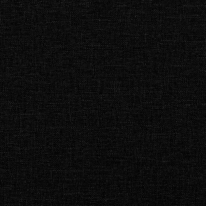 Canapé-lit avec coussins noir tissu – Image 9