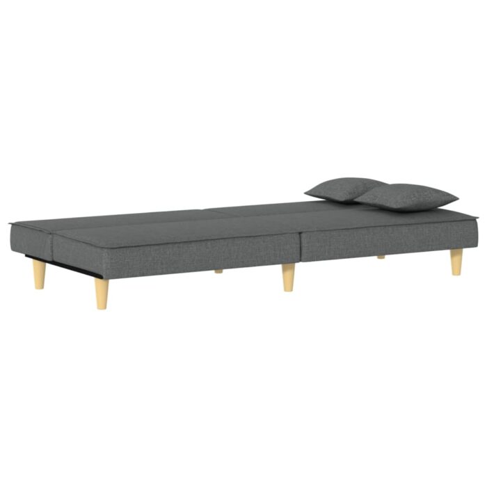 Canapé-lit gris foncé tissu – Image 6