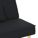 Canapé-lit noir tissu – Image 8