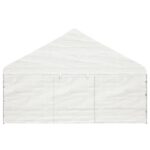 Belvédère avec toit blanc 5,88x2,23x3,75 m polyéthylène – Image 2