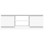 Meuble TV avec porte Blanc 102x30x36 cm – Image 3