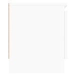 Meuble TV avec porte Blanc 102x30x36 cm – Image 5