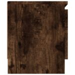 Meuble TV avec porte Chêne fumé 102x30x36 cm – Image 5