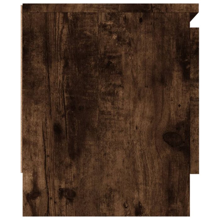 Meuble TV avec porte Chêne fumé 102x30x36 cm – Image 5