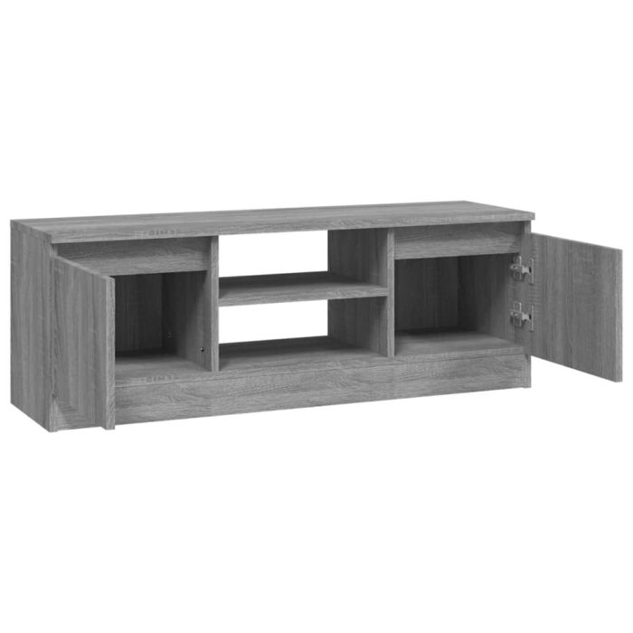 Meuble TV avec porte Sonoma gris 102x30x36 cm – Image 4