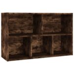 Bibliothèque/Buffet chêne fumé 50x25x80 cm bois d'ingénierie – Image 6