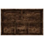 Bibliothèque/Buffet chêne fumé 50x25x80 cm bois d'ingénierie – Image 7