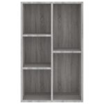 Bibliothèque/Buffet sonoma gris 50x25x80 cm bois d'ingénierie – Image 4