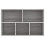 Bibliothèque/Buffet sonoma gris 50x25x80 cm bois d'ingénierie – Image 7
