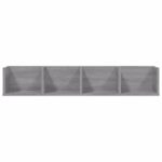 Étagère murale à CD Sonoma gris 100x18x18 cm Bois d'ingénierie – Image 2