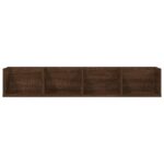 Étagère murale à CD Chêne marron 100x18x18 cm Bois d'ingénierie – Image 2