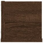 Étagère murale à CD Chêne marron 100x18x18 cm Bois d'ingénierie – Image 3