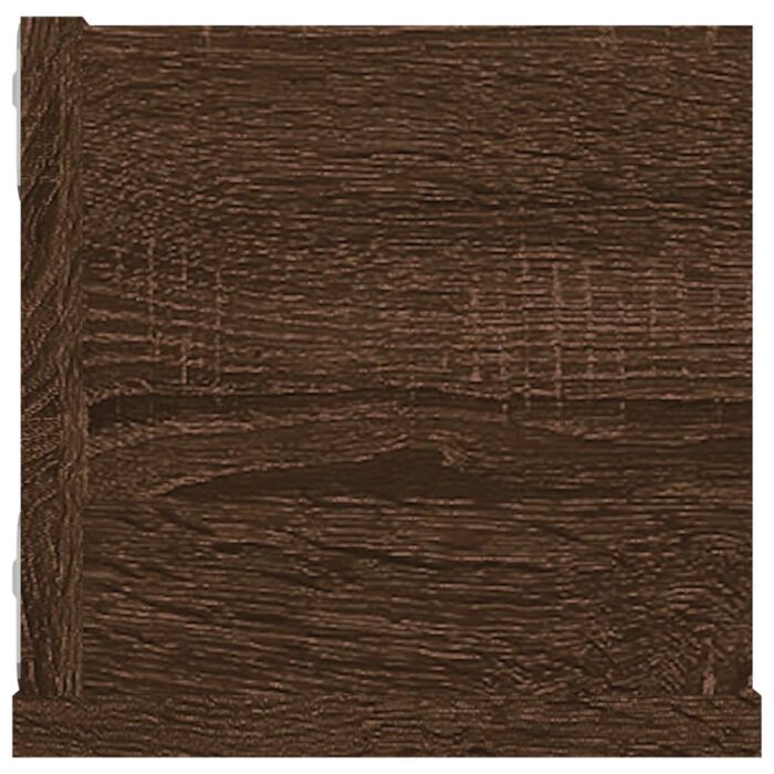 Étagère murale à CD Chêne marron 100x18x18 cm Bois d'ingénierie – Image 3