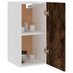 Armoire suspendue Chêne fumé 29,5x31x60 cm Bois d'ingénierie – Image 2