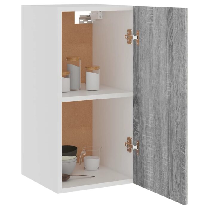 Armoire suspendue Sonoma gris 29,5x31x60 cm Bois d'ingénierie – Image 2