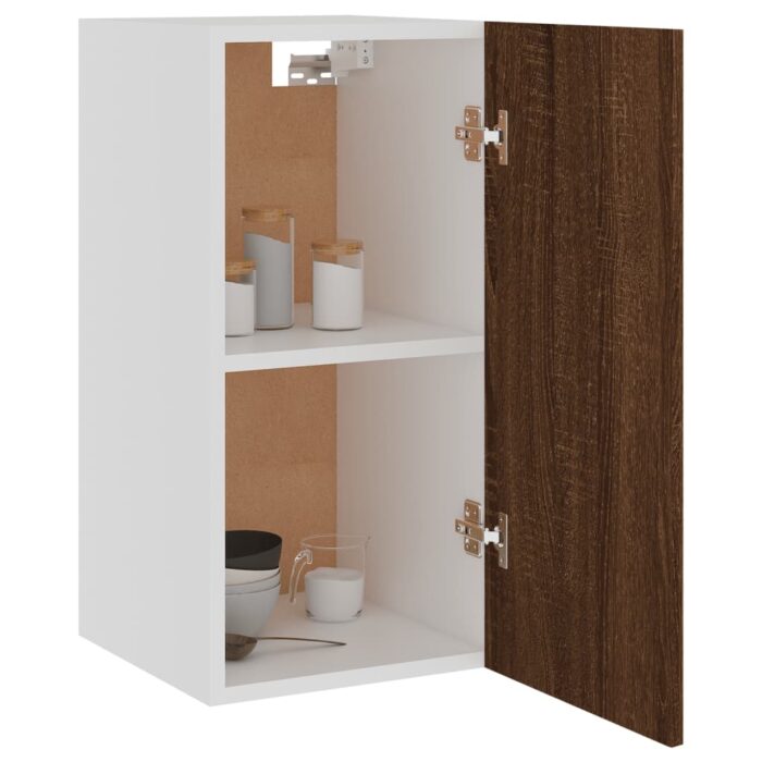 Armoire suspendue Chêne marron 29,5x31x60 cm Bois d'ingénierie – Image 2